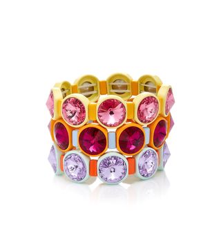 Roxanne Assoulin + Set of Three Technicolor Crystal Bracelets