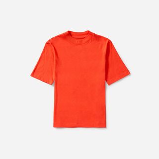 Everlane + Cotton Mockneck Tee