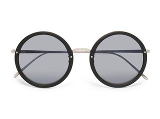 Linda Farrow + Round-Frame Sunglasses