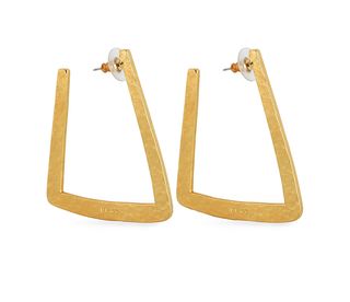 Ben-Amun + Hammered Gold-Tone Earrings