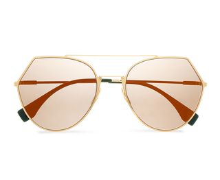Fendi + Aviator-Style Sunglasses