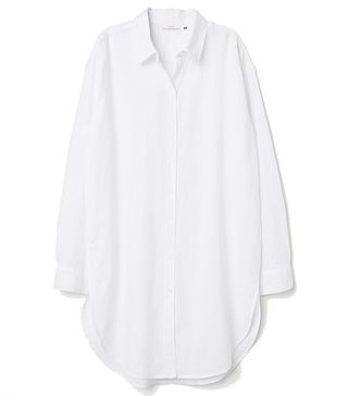H&M + Long Linen-Blend Shirt