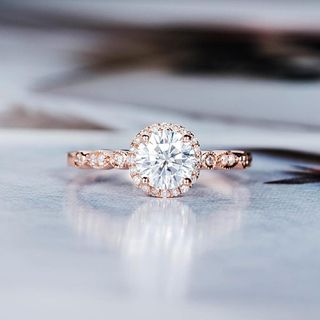 Dori Ring + Moissanite Engagement Ring