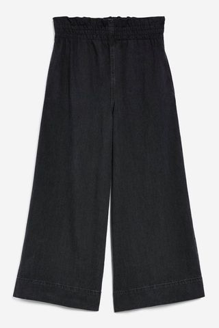 Topshop + Moto Shirred Waist Jeans