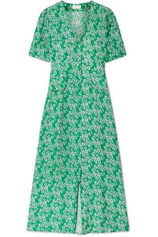 Rixo London + Jackson Floral-Print Crepe de Chine Midi Dress