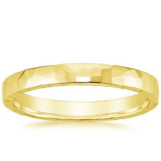 Brilliant Earth + 2.5MM Hammered Quattro Wedding Ring
