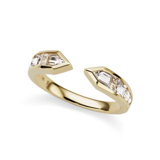 Jane Taylor + Cirque Meeting Arrows Ring with White Topaz