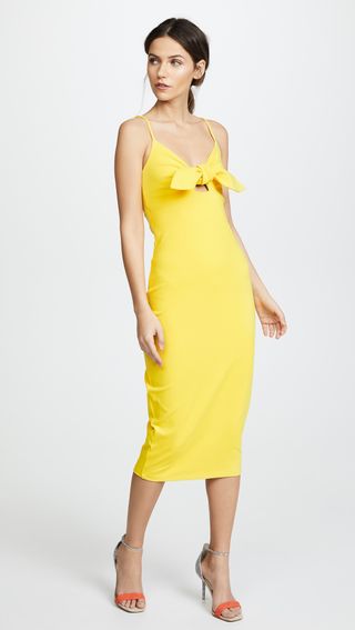 Susana Monaco + Isadora Bow Detail Midi Dress