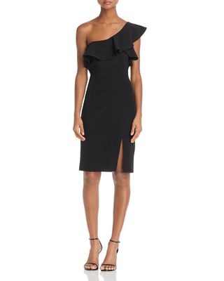 Bardot + Ruffled One-Shoulder Dress