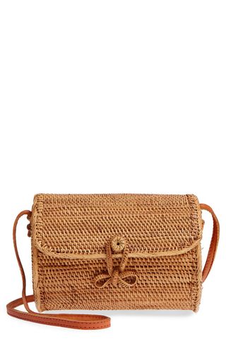 Street Level + Cylinder Woven Crossbody Bag