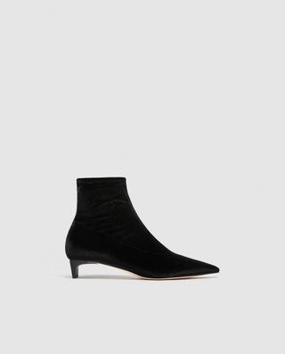 Zara + High Heel Ankle Boots