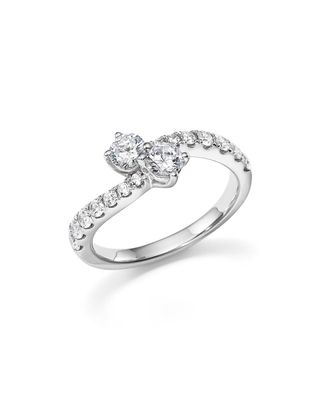 Bloomingdale’s + Diamond Two Stone Ring in 14K White Gold