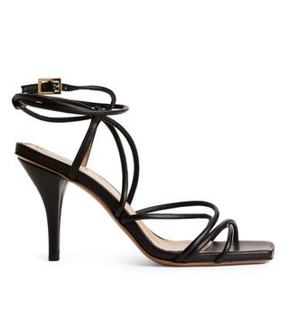 Arket + High Heel Leather Strap Sandals