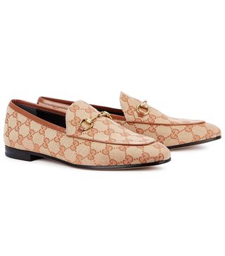 Gucci + Jordan Monogrammed Loafers