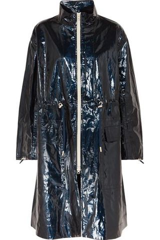 Isabel Marant + Ensel Coated Cotton-Blend Raincoat