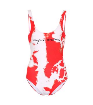 Ganni + Tie-Dye One-Piece Swimsuit