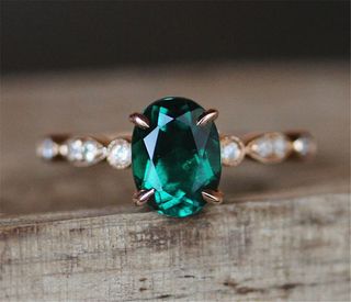 Design by Andre + Emerald Engagement Ring