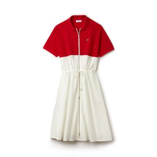 Lacoste + Zip Petit Piqué Polo Dress