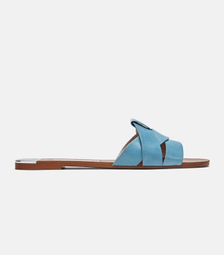 Zara + Leather Crossover Sandals