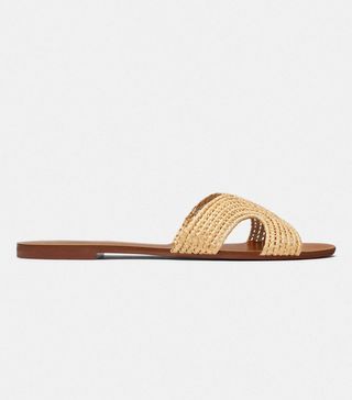 Zara + Flat Natural Sandals