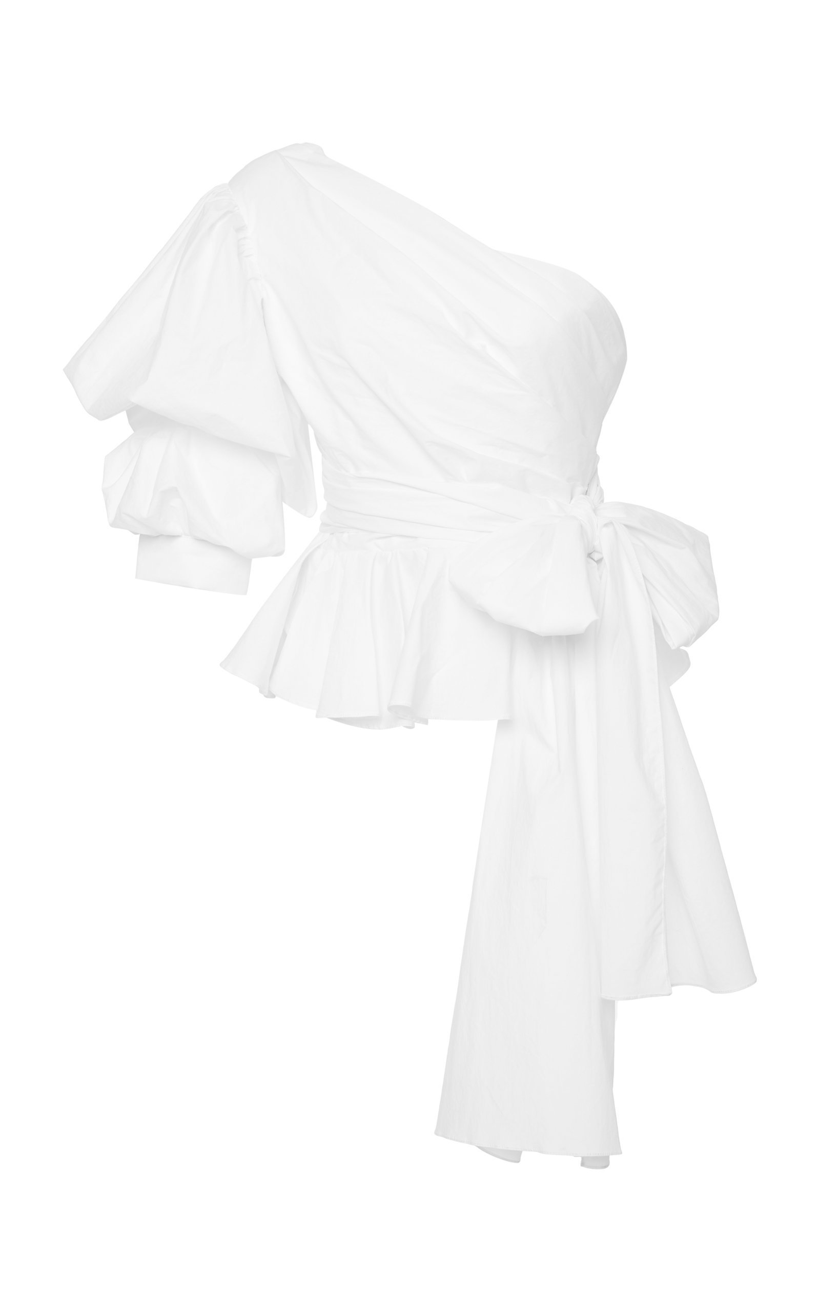 Johanna Ortiz + Ivory Coast Stretch Cotton Poplin Top