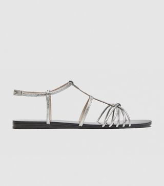 Zara + Flat Strappy Sandals