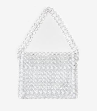 Pixie Market + White Beaded Bag