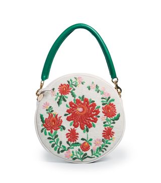 Clare V. + Embroidered Circle Clutch
