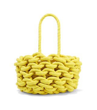 Alienina + Woven Cotton Bucket Bag