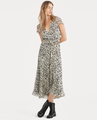 Polo Ralph Lauren + Floral Crepe Wrap Dress