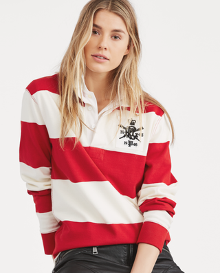 Polo Ralph Lauren + Monogram Cotton Rugby Shirt