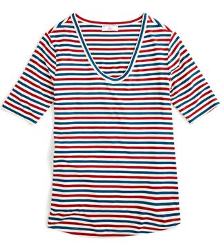 Universal Standard for J.Crew + Jersey V-Neck T-Shirt