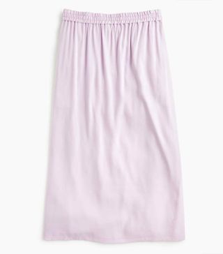 Universal Standard for J.Crew + Shirred Midi Skirt