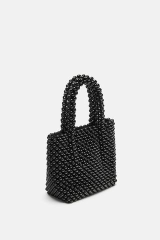 Zara + Beaded Mini Shopper