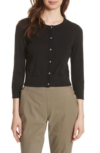 Kate Spade New York + Jewel Button Crop Cardigan