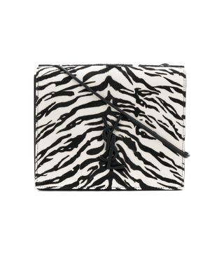 Saint Laurent + Zebra Pattern Crossbody Bag