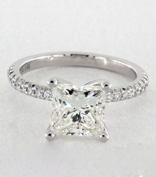 James Allen + 1.50 Carat Princess Cut Engagement Ring