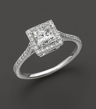 Bloomingdale’s + Diamond Engagement Ring 18 Kt. White Gold 1.25 ct.