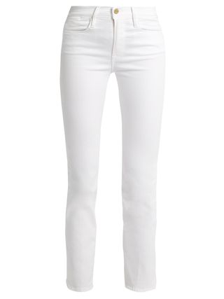 Frame + Le High Straight-Leg Cropped Jeans