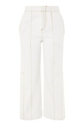 Topshop Moto + Split-Hem Awk Cropped Jeans