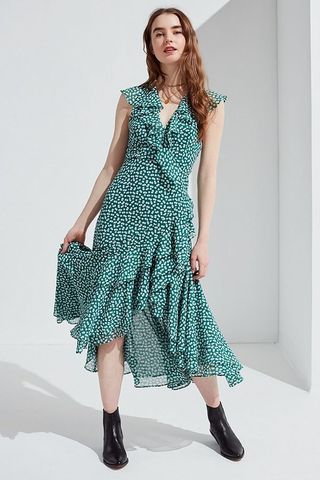 C/MEO Collective + Be About You Ruffle Midi Dress
