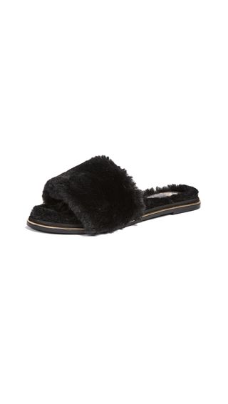 Yosi Samra + Rose Faux Fur Slides