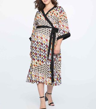 Eloquii + Dropped Shoulder Kimono Dress