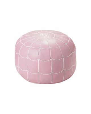 Serena & Lily + Moroccan Leather Pouf