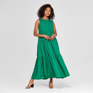 Who What Wear + Tiered Maxi Dress