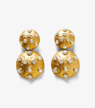 Zara + Bejeweled Metal Earrings