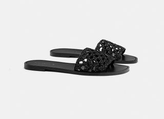 Zara + Braided Slide Sandals