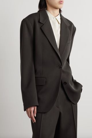 The Row + Viper Grain de Poudre Wool Blazer