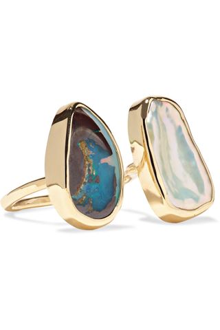 Melissa Joy Manning + 14-Karat Gold Opal and Pearl Ring