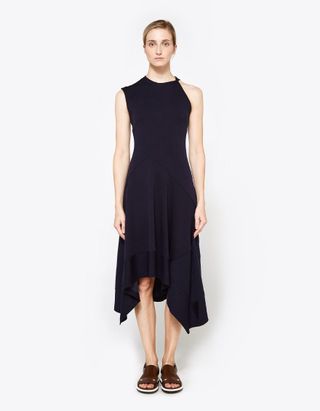 Proenza Schouler + One Sleeve Asymmetrical Waist Dress